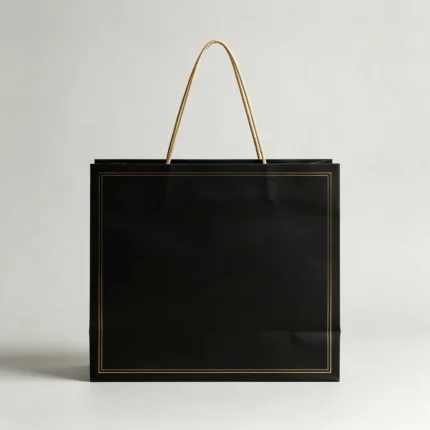 Luxury Paper Shopping Bag With Subtle Hot‑Stamping Logo