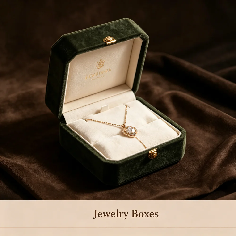 1787112247884 Square Jewelry Rigid Box with Velvet Lining - Image 1