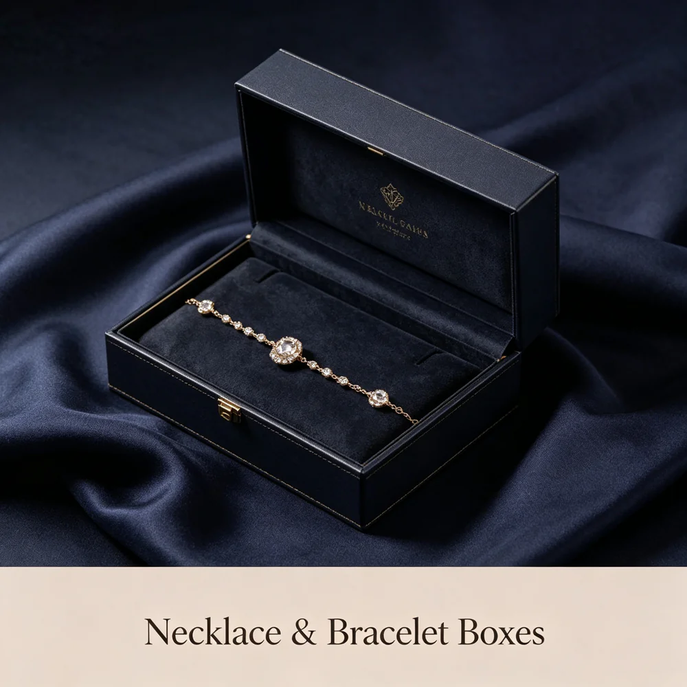 1787112260450 Necklace & Bracelet Long Rigid Box - Image 1