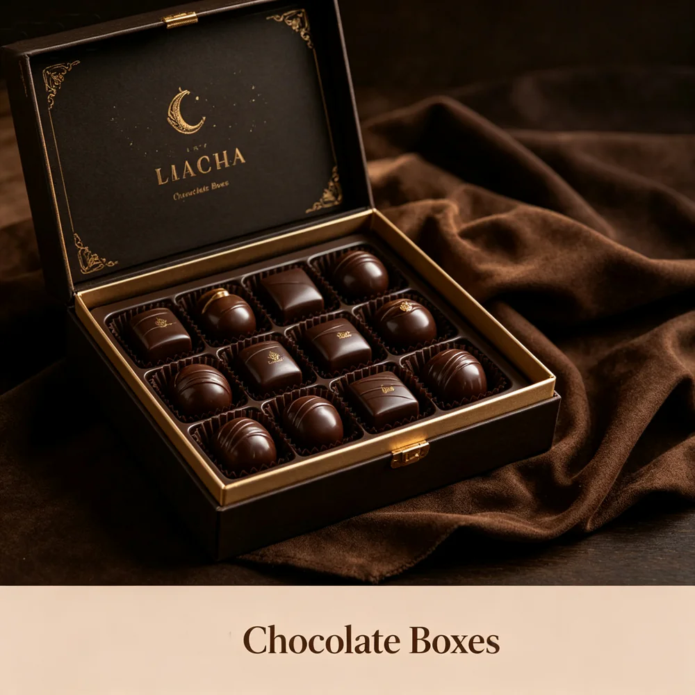 1787112330627 Chocolate Rigid Gift Box - Image 1