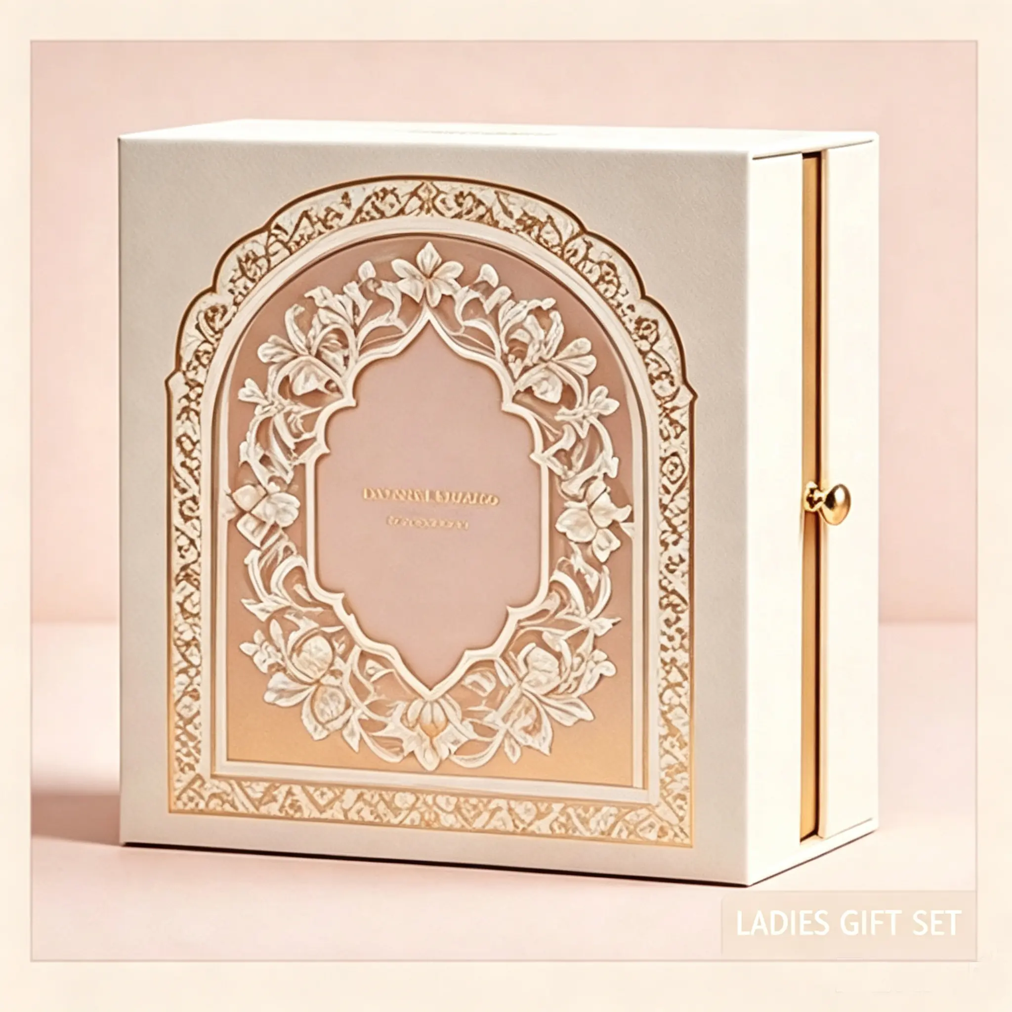 24 Ladies Gift Set Embossed Floral Flip Box - Image 1