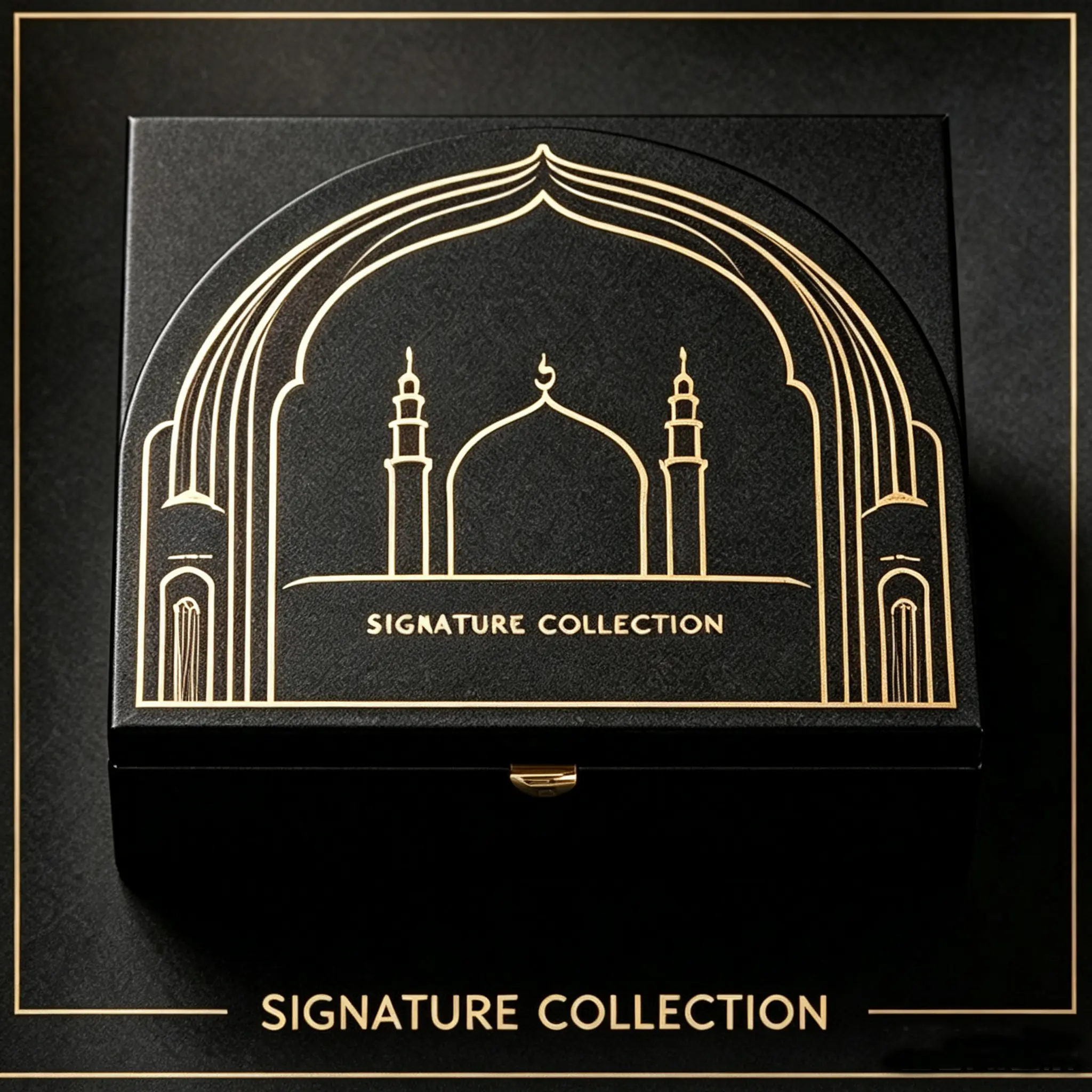 32 Arab Mosque Arch‑Shape Flip Rigid Men Gift Box - Image 1
