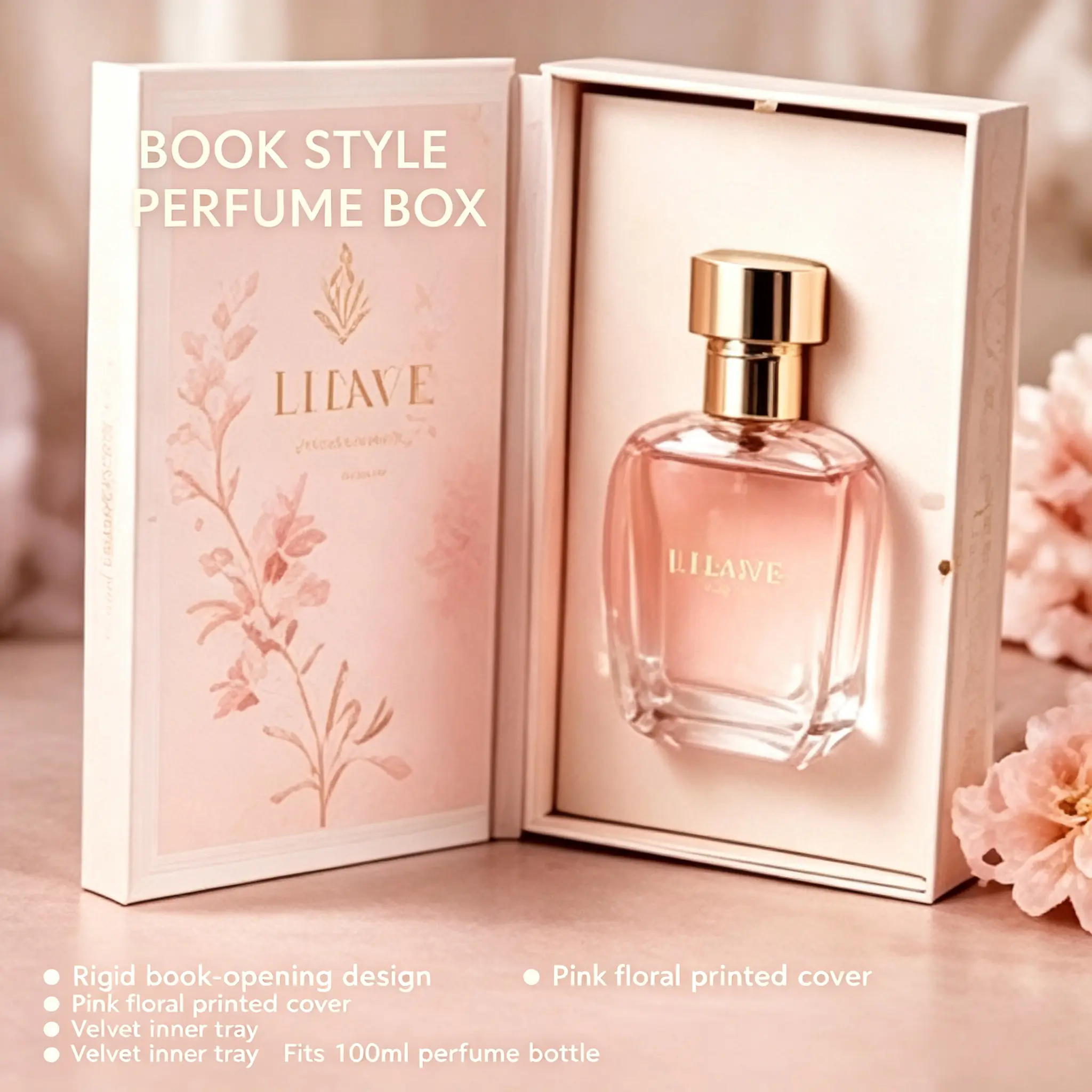 50 Book‑Style Rigid Perfume Gift Box - Image 1