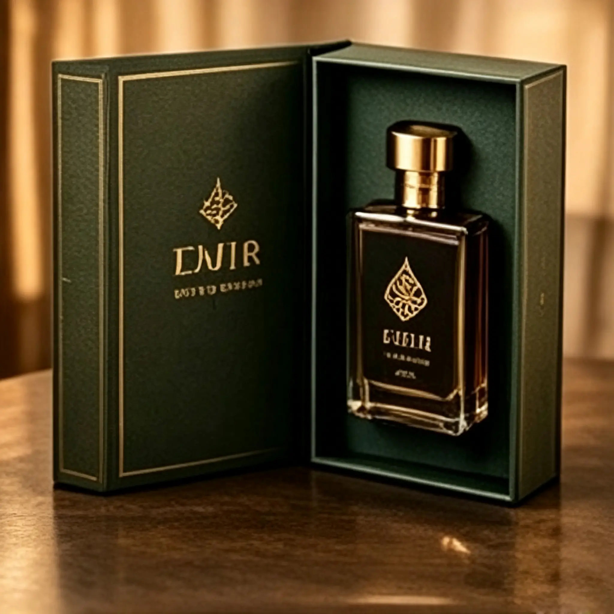 90 Book‑Style Hinged Perfume Gift Box for 100ml Bottle - Image 1