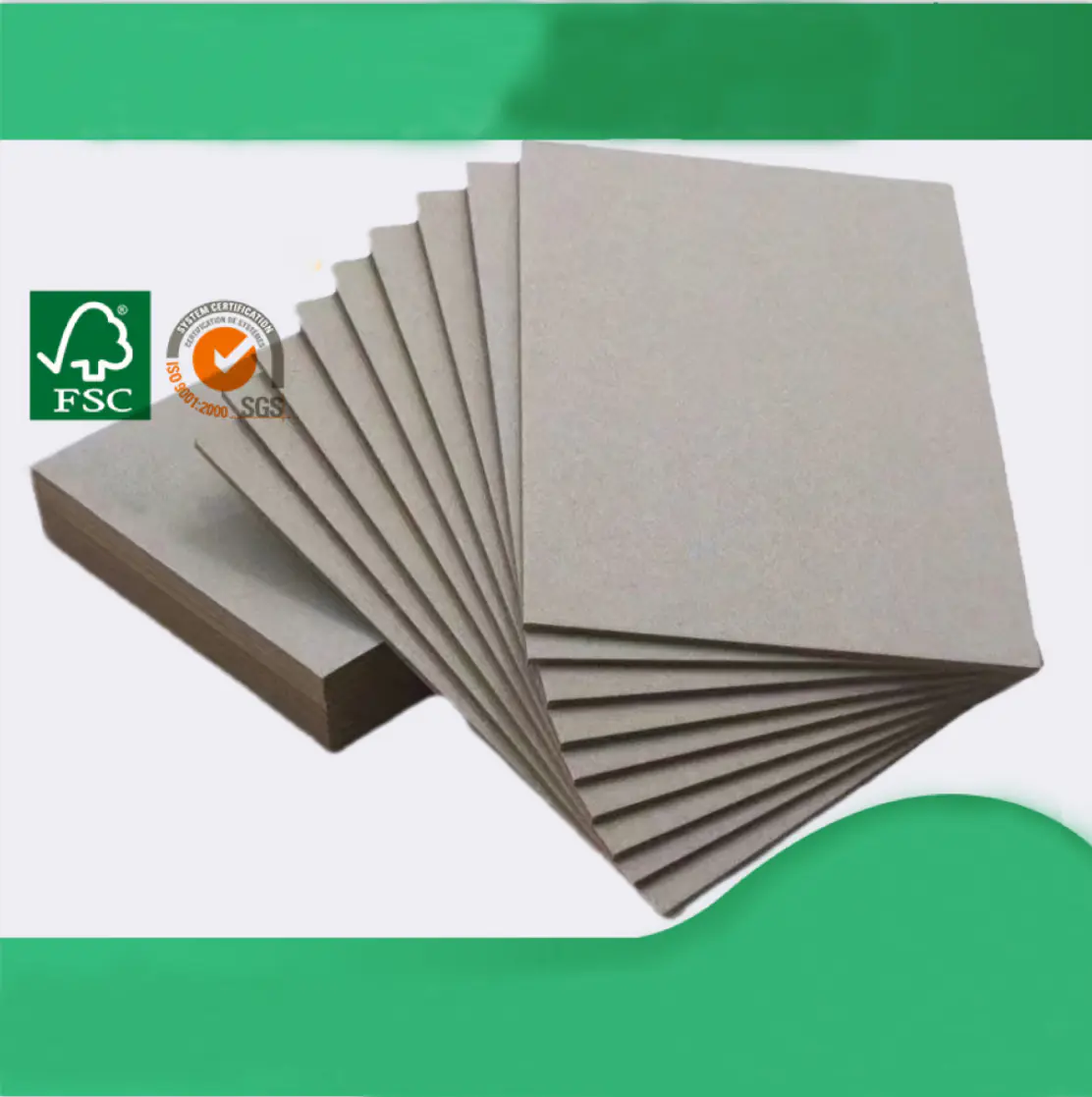 双灰纸板高挺度环保再生纸Double grey cardboard high stiffness environmentally friendly recycled paper Double grey cardboard high stiffness environmentally friendly recycled paper - Image 1