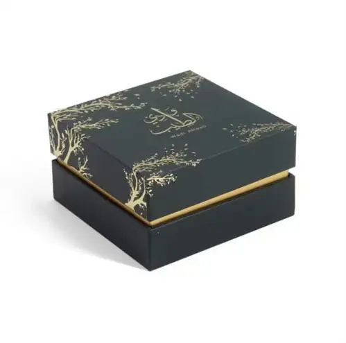 微信图片_20260823182043_482_1 Luxury Rigid Two‑Piece Gift Box With Gold Foil Branch & Arabic Calligraphy - Image 1