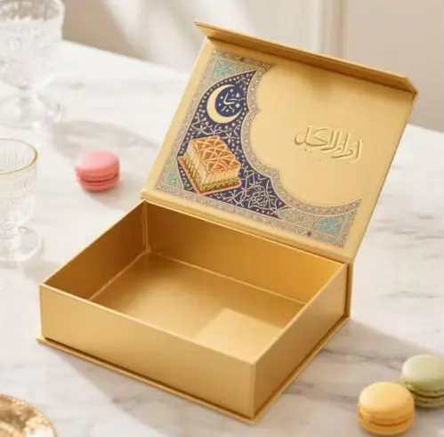 微信图片_20260823182543_490_1 Magnetic Flip‑Top Rigid Gift Box With Islamic Art Print For Baklava & Sweets - Image 1