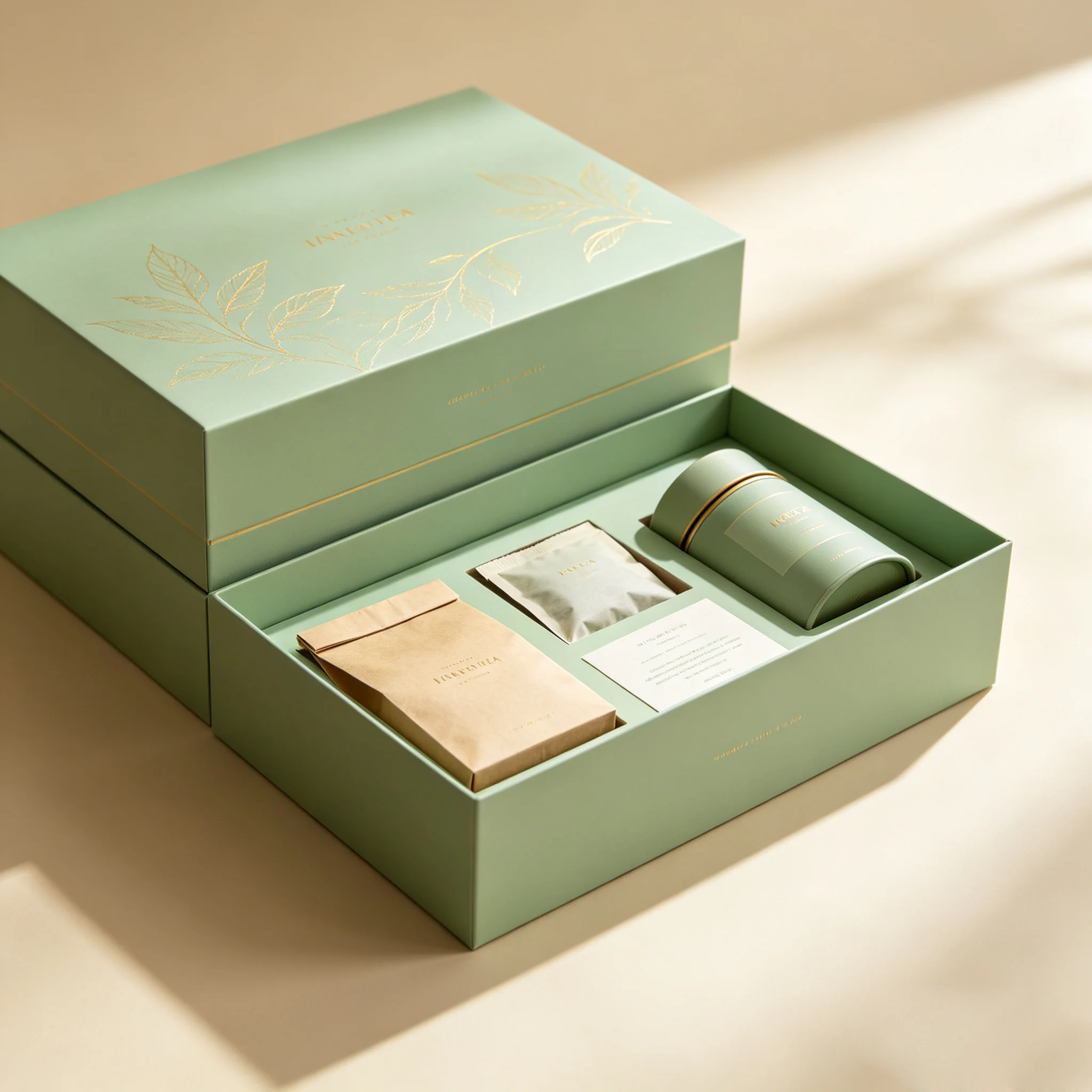 浅绿茶叶礼盒 Tea Gift Box - Image 1