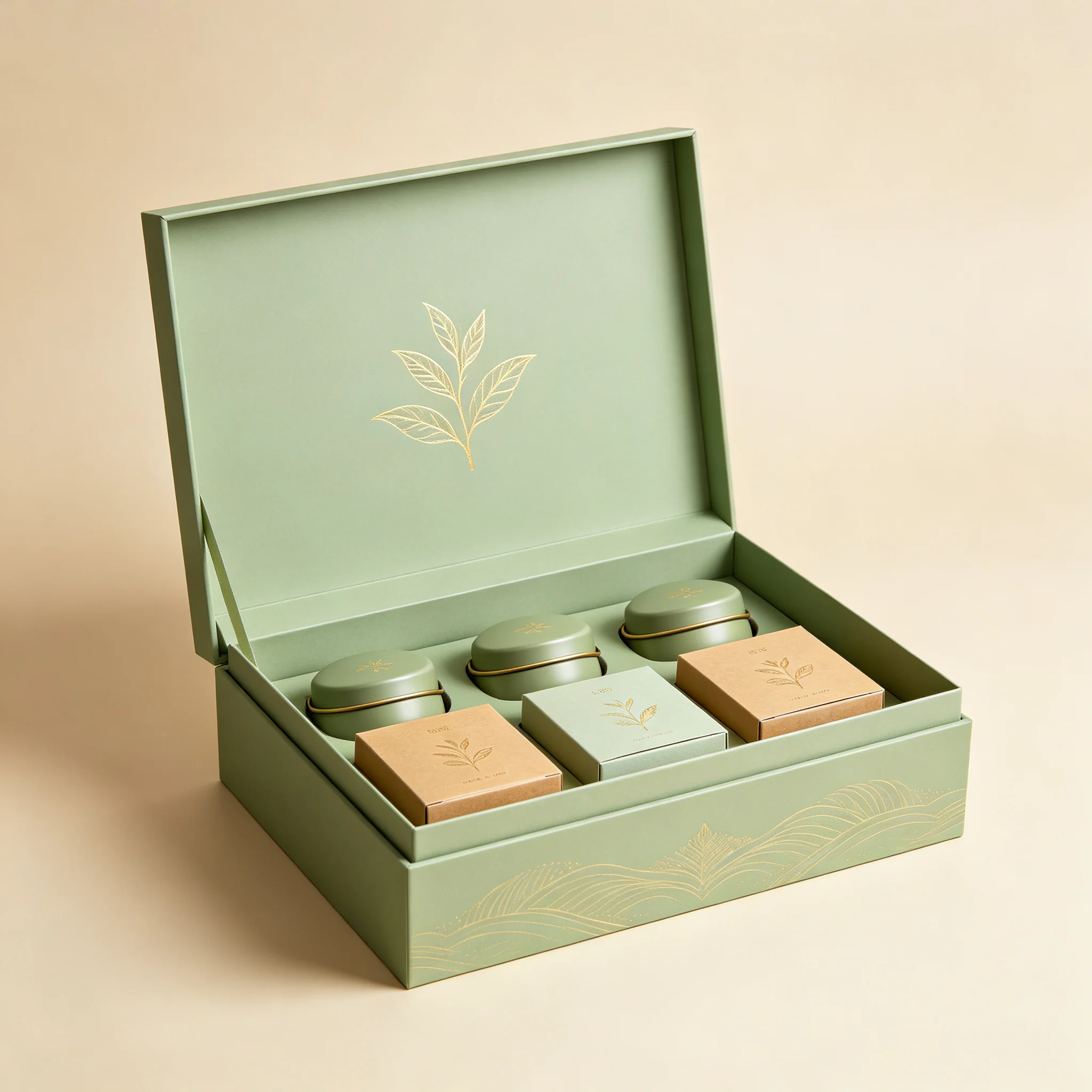 浅绿茶叶礼盒2 Tea Gift Box - Image 1