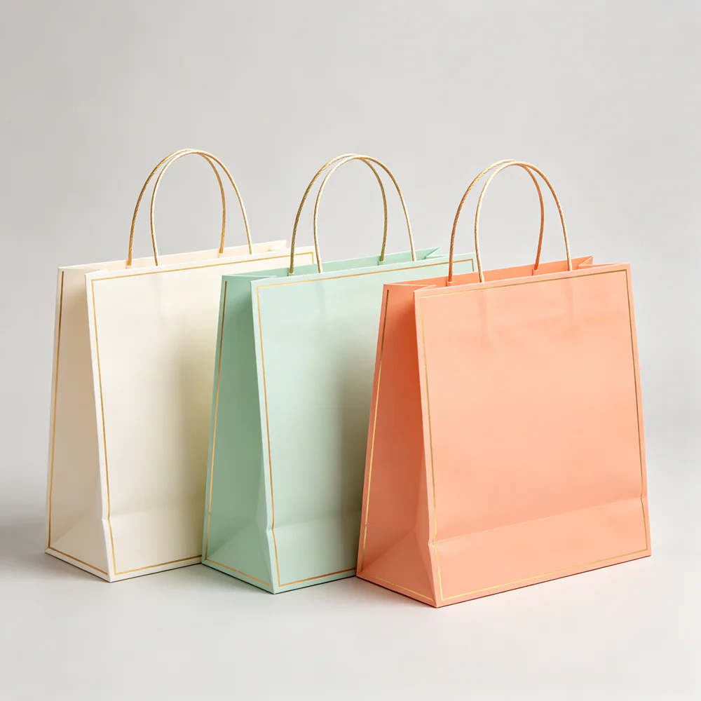 浅色系轻奢购物袋2 Light colored luxury shopping bag - Image 1