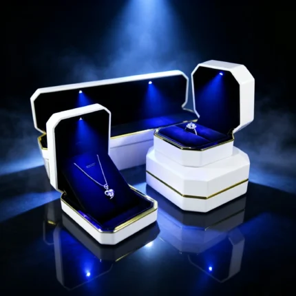 Octagonal LED Jewelry Gift Box