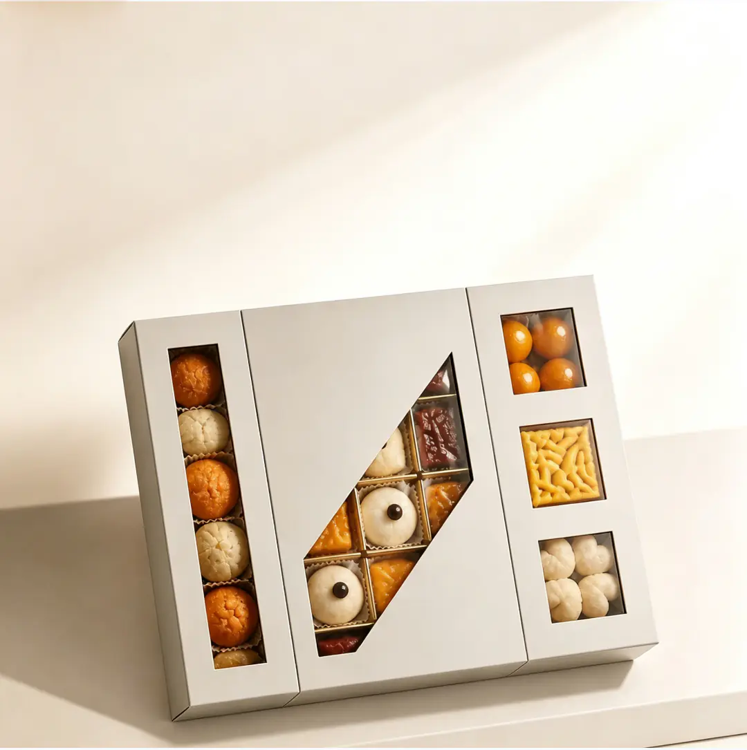32 Multi-window Fold-out Pastry Gift Box - Image 1