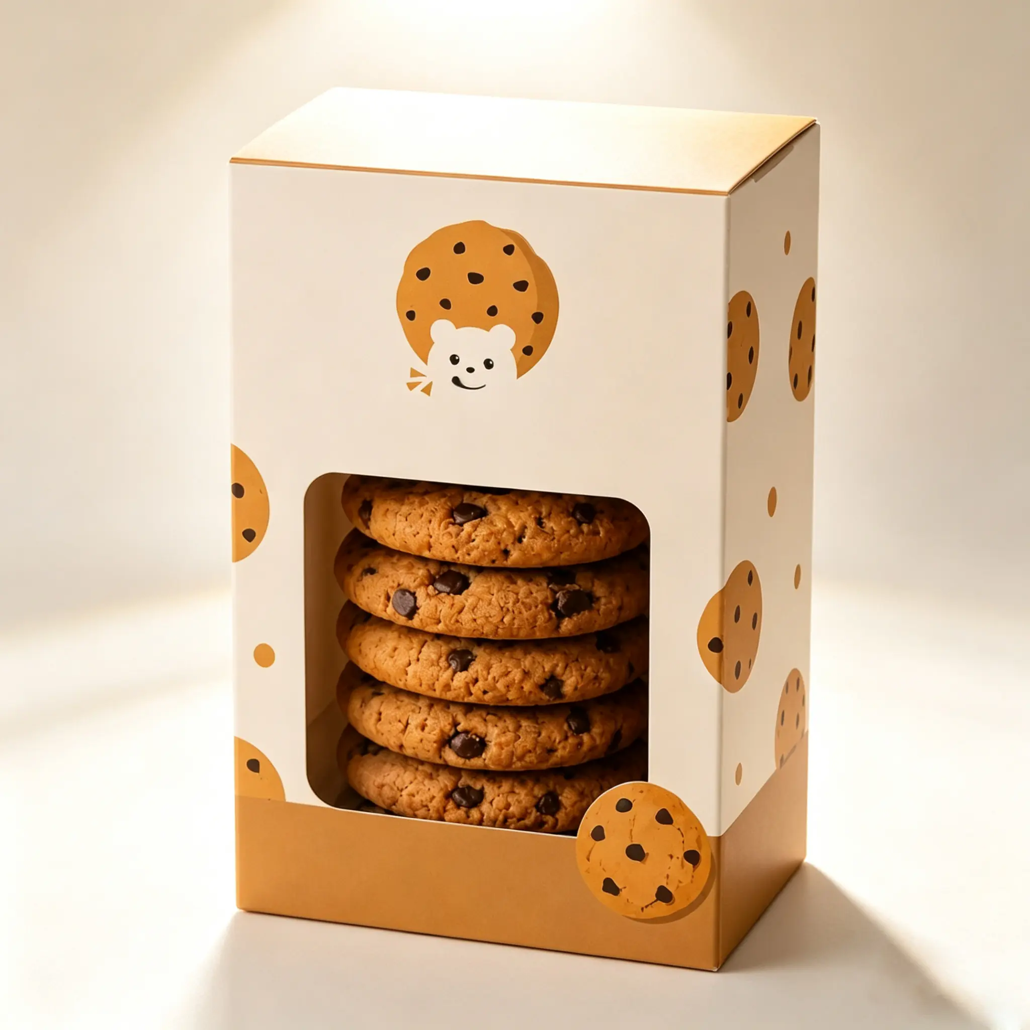 35 Upright Window Cookie Folding Carton Box - Image 1