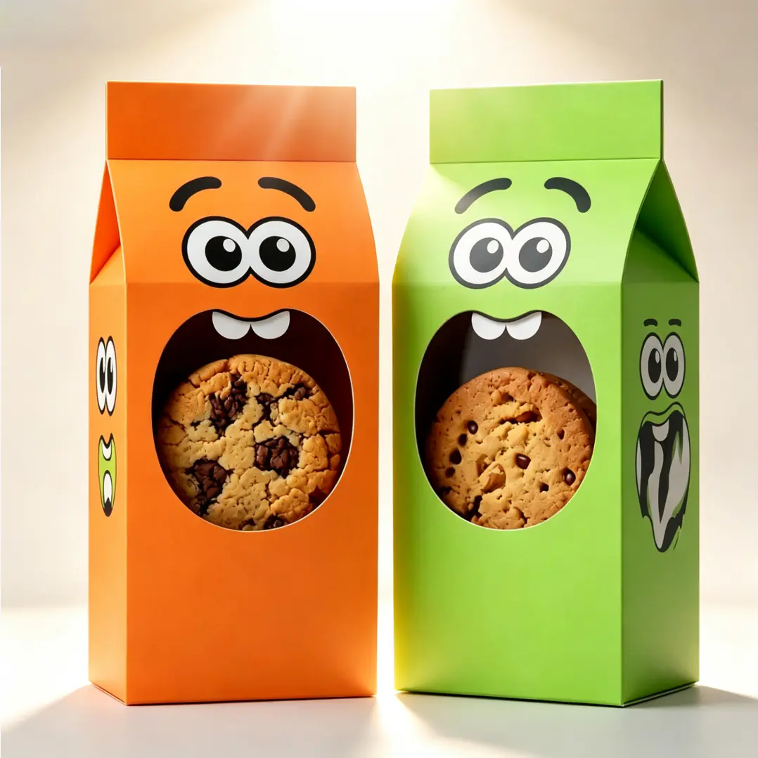 36 Creative Milk Carton Shaped Window Cookie Box - Image 1