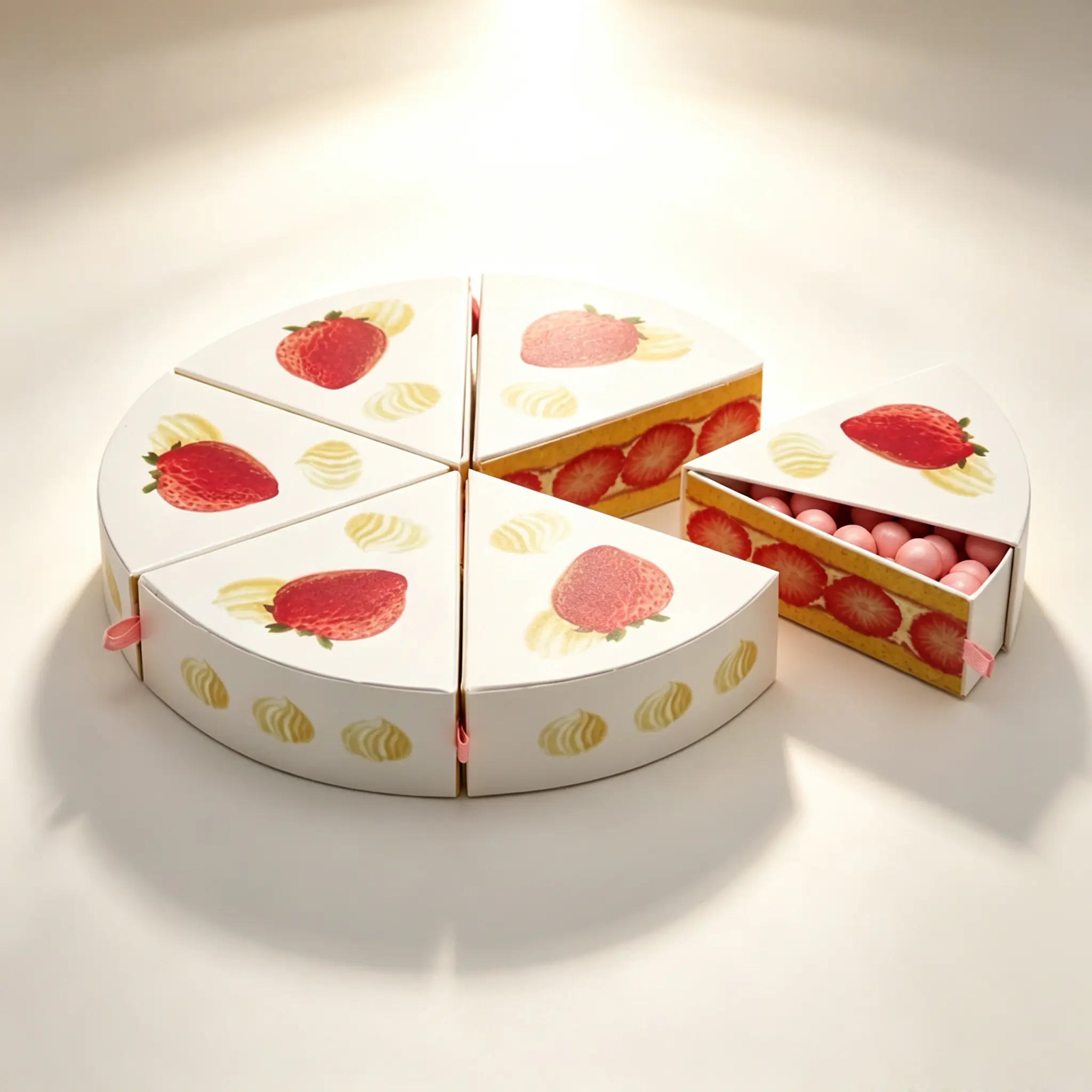 37 Cake Slice Combined Candy Gift Box - Image 1