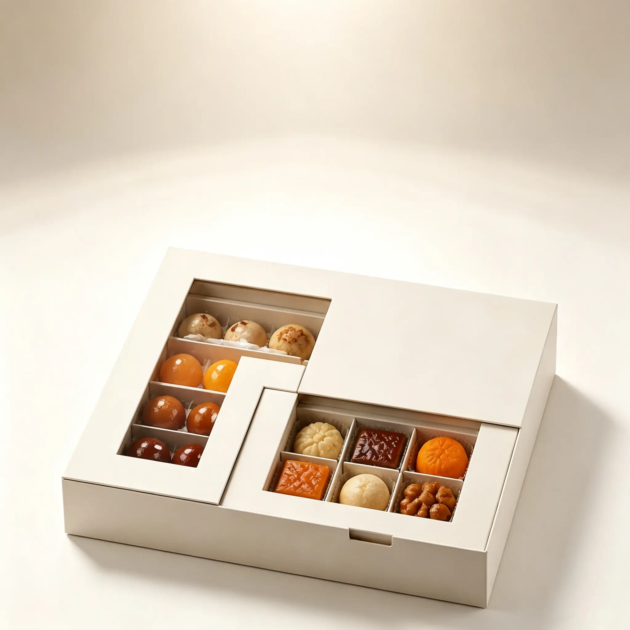 38 Irregular Sliding Double Visible Luxury Dessert Gift Box - Image 1