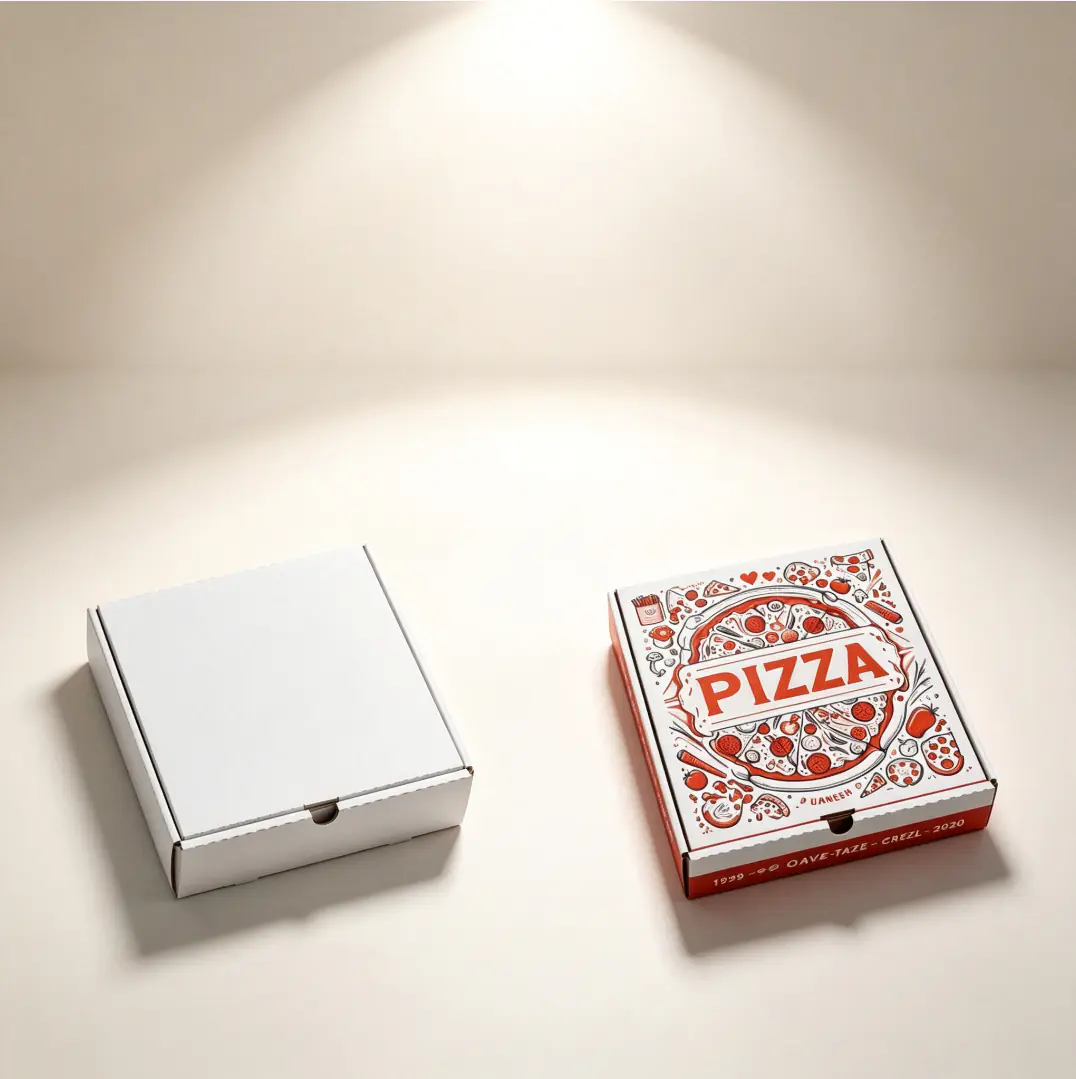 45 Custom Color Printed Corrugated Pizza Box - Image 1