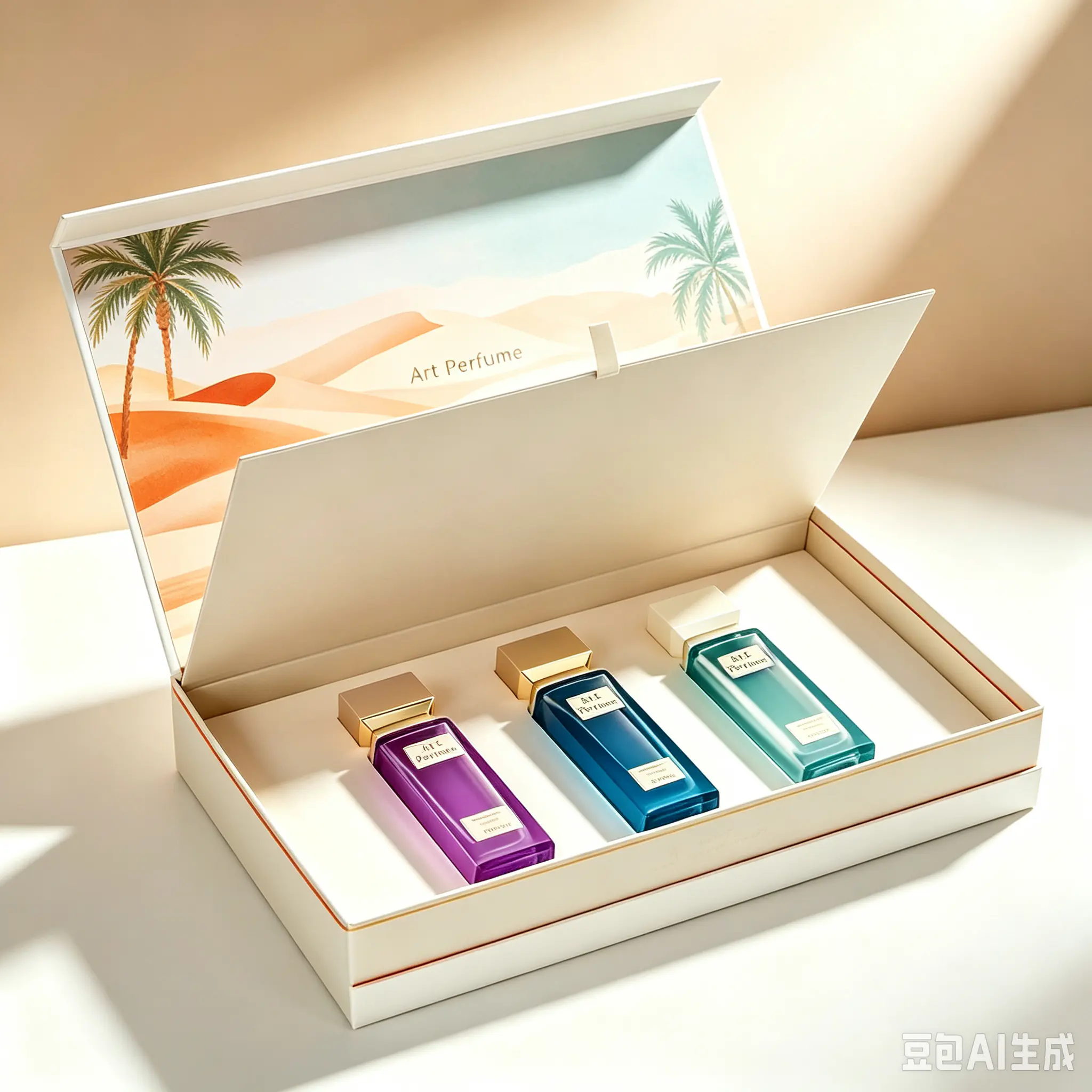 6 Multi‑Bottle Perfume Gift Box, Luxury Flip‑Top Perfume Set Packaging, Custom Logo & Insert Available - Image 1