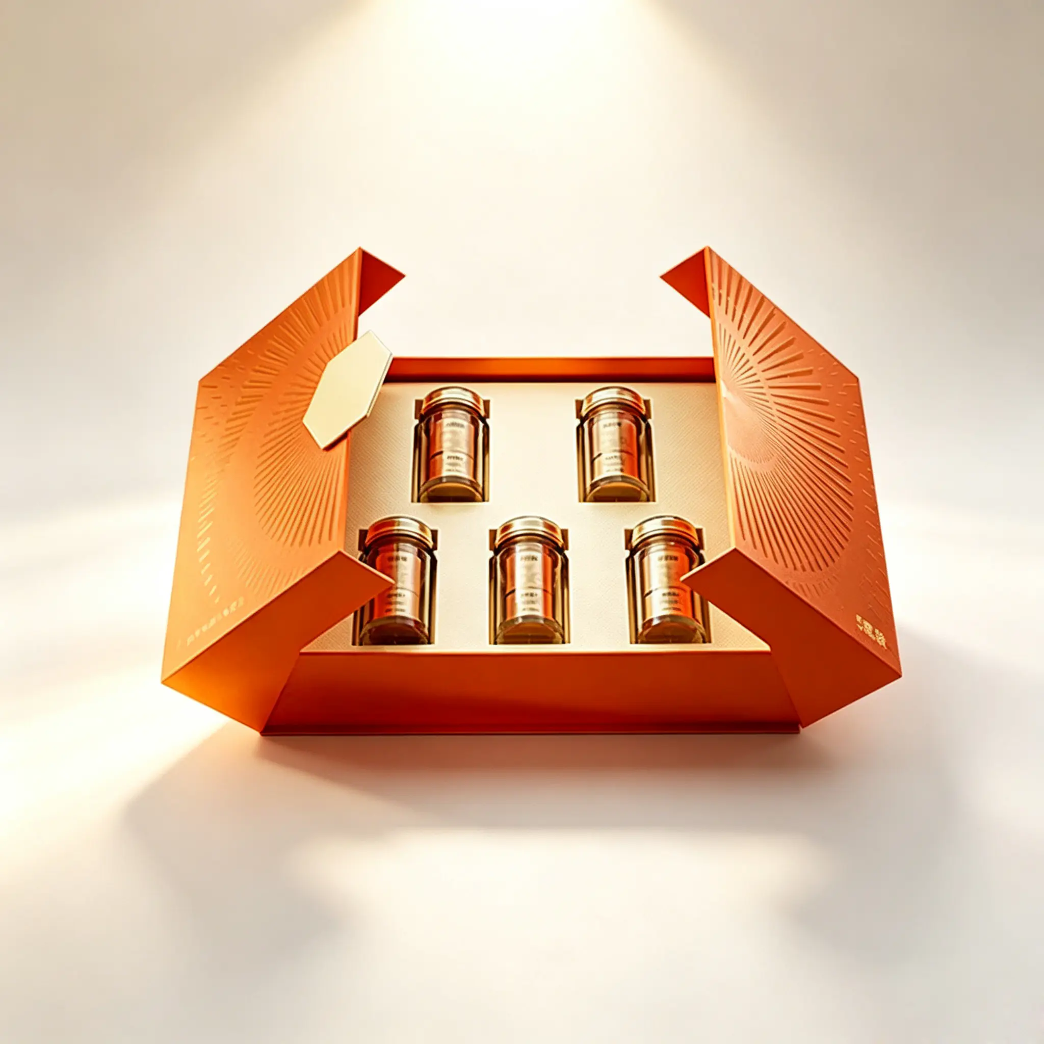 64 Orange Double-opening Bird’s Nest Tonic Gift Box - Image 1