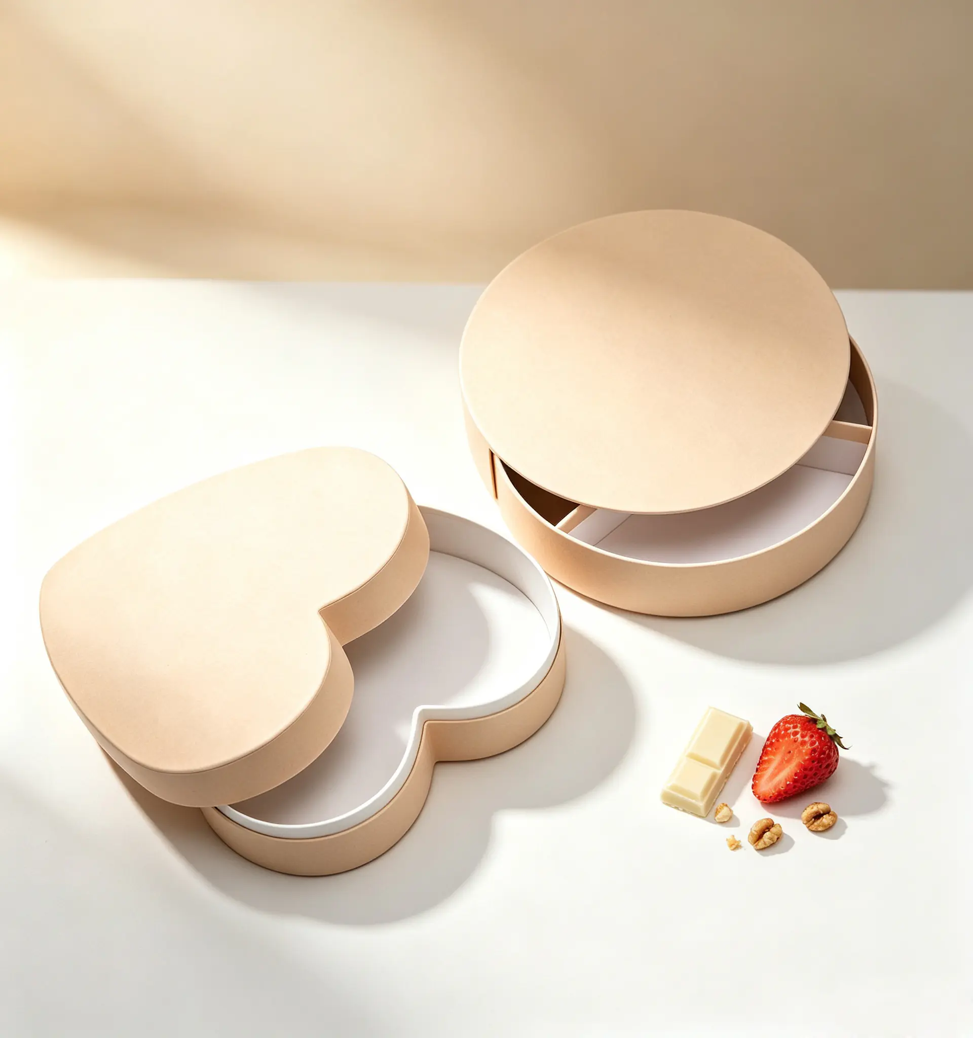 7 Luxury Rotating Round & Heart‑Shaped Gift Box, Packaging for Chocolate & Candy - Image 1