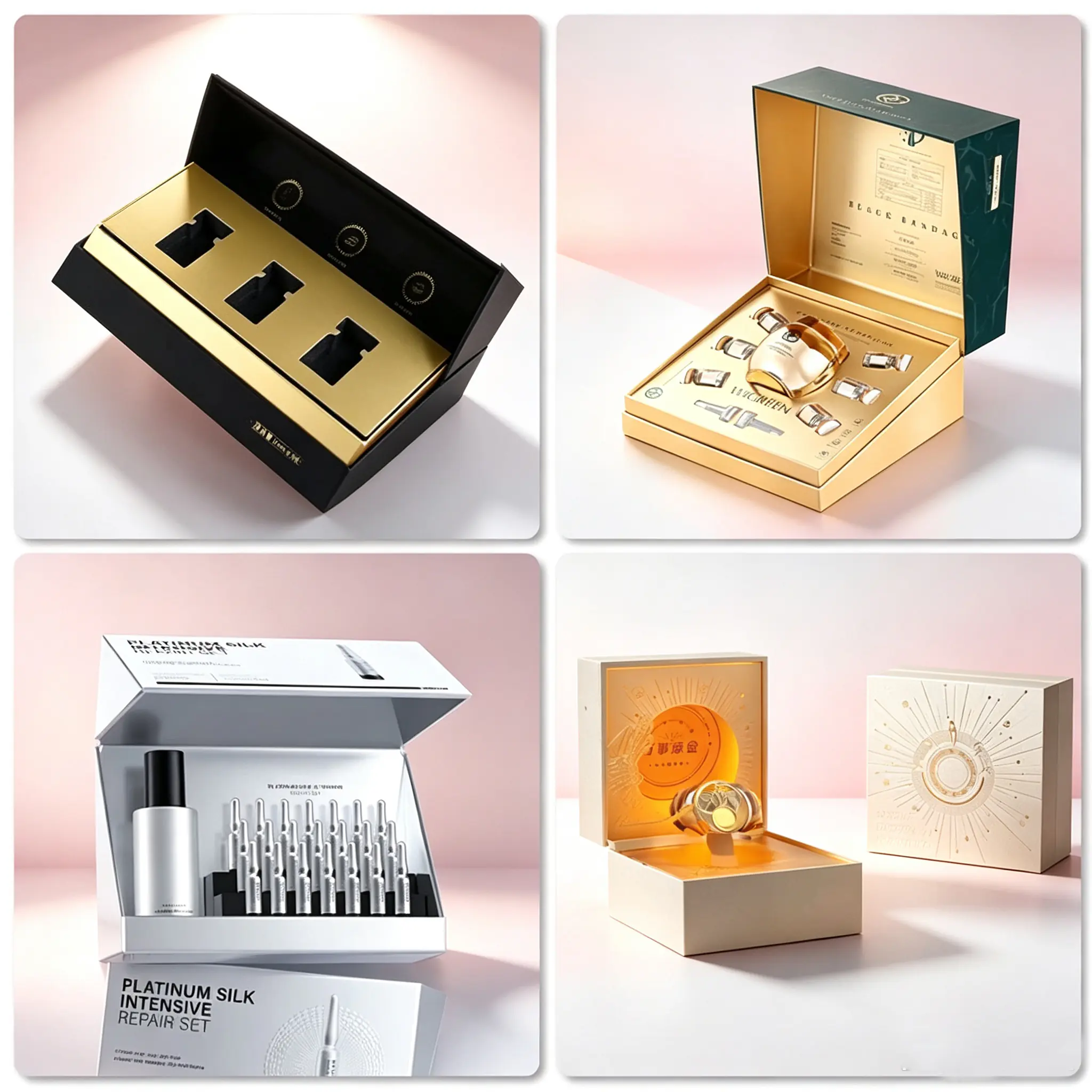 90 Cosmetics and skincare set rigid boxes - Image 1