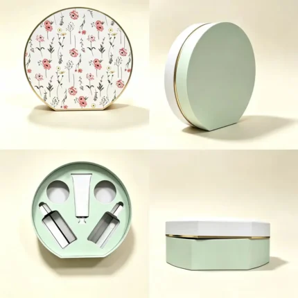 Round Gift Box | Cosmetic Skincare Set Packaging Box